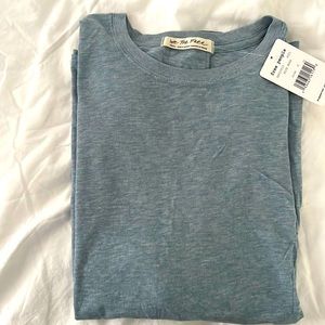 Free People Tee Blue Moon Small